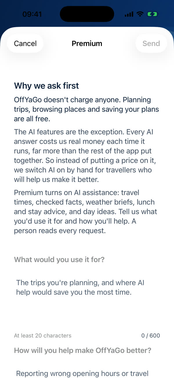 The premium request sheet: Why we ask first, and the first question